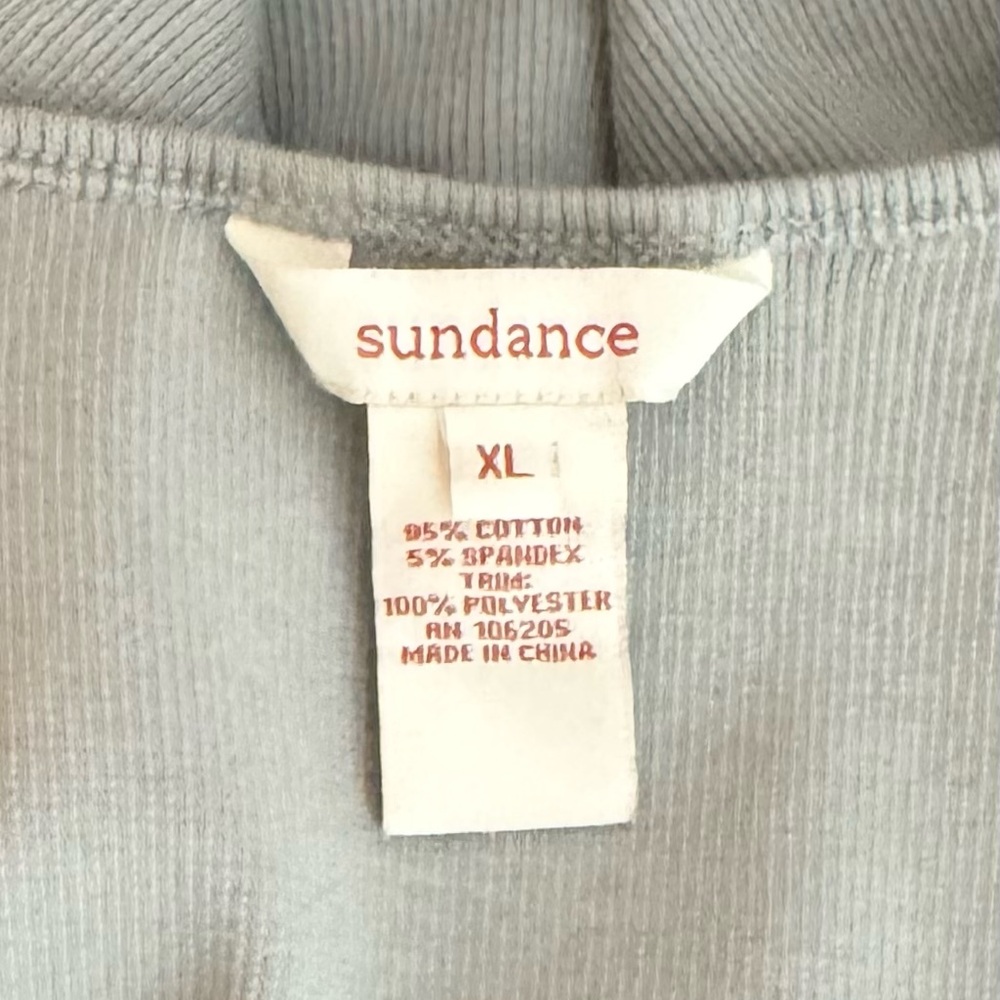 ✅SOLD-Sundance Long Sleeve V Neck XL Embroidery Rhinestones Mesh Front Panel - Picture 7 of 8